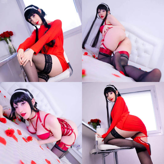 Yor Red Dress Cosplay